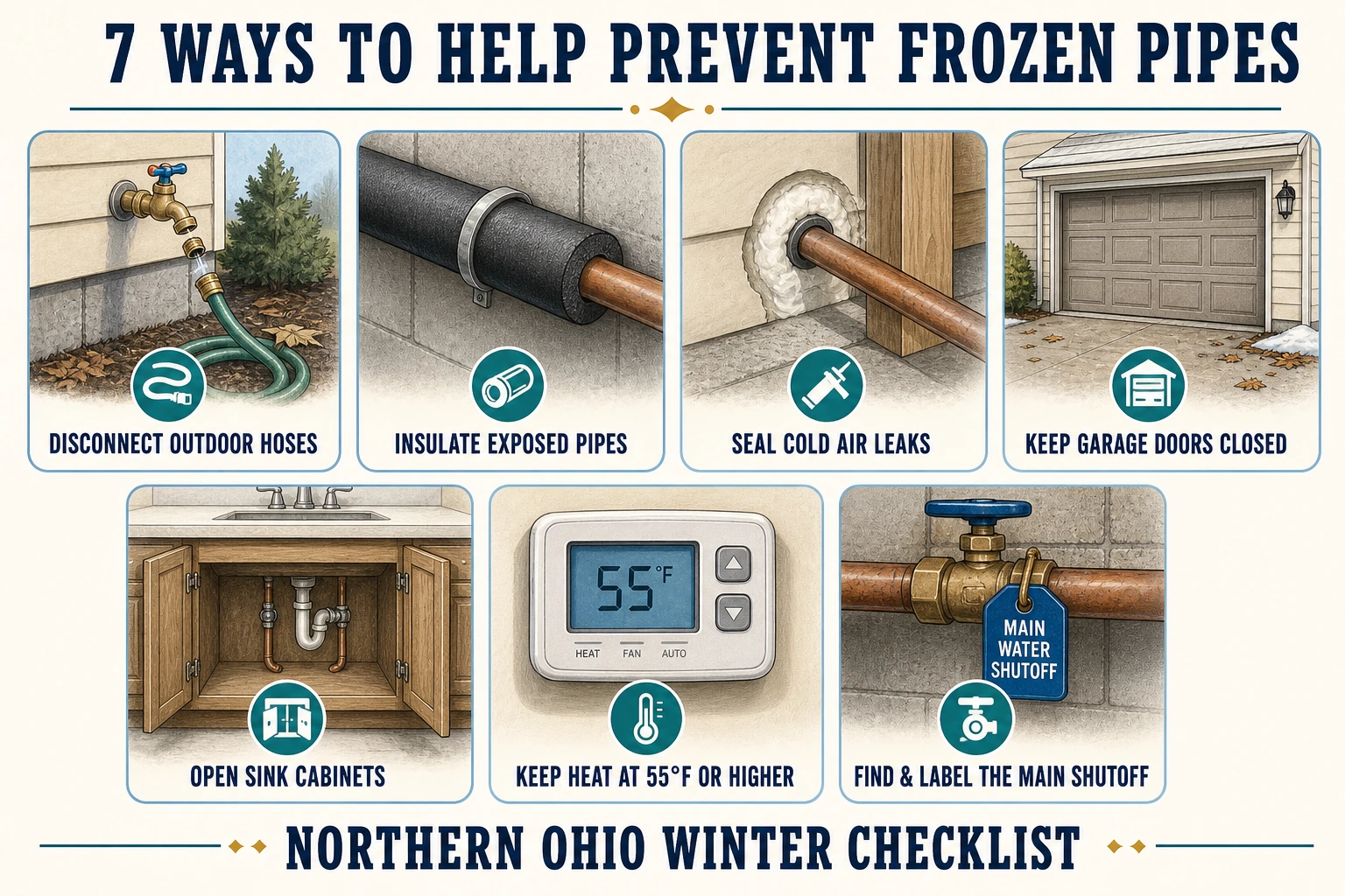 3. prevent frozen pipes your area infographic.