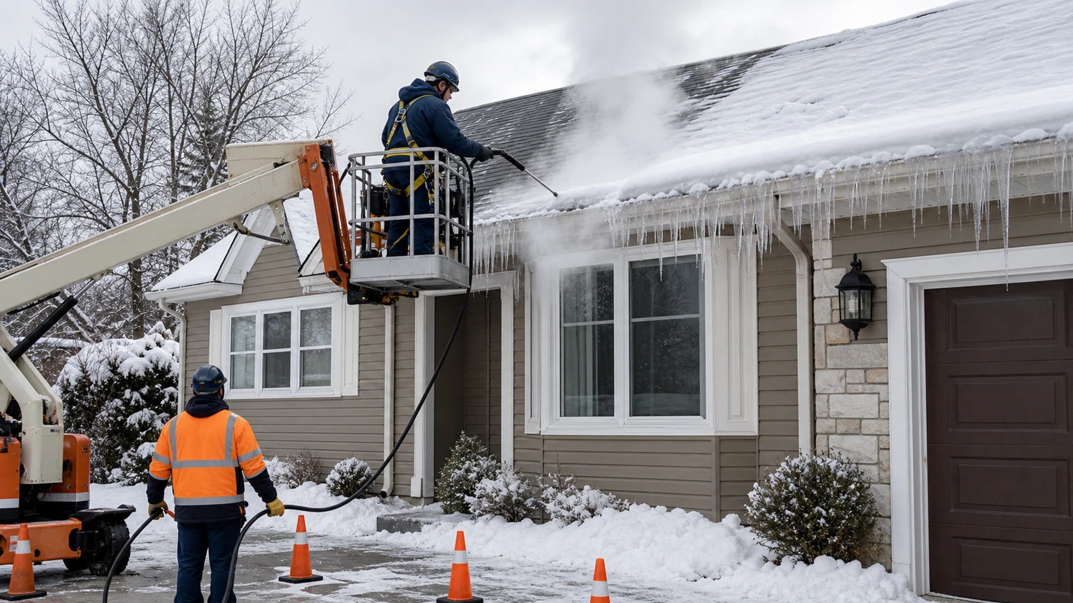 3 professional ice dam steam removal your area.